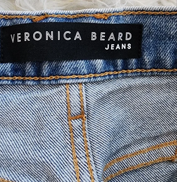 VERONICA BEARD RYLEIGH SLIM STRAIGHT HIGH RISE JEANS WITH YOKE Size 29/8 - Picture 3 of 14